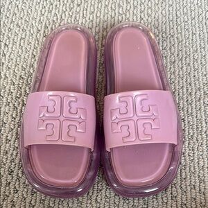 Tory Burch Lilac Slide Sandals